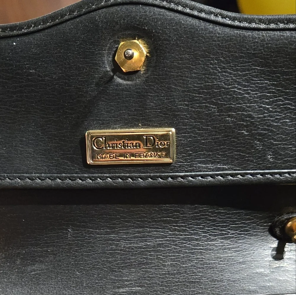 Dior Black Satchel with Gold Accents - Picture 7 of 7